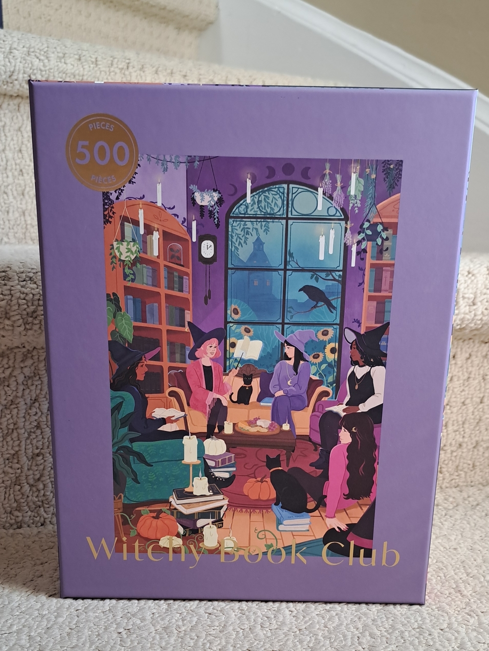 HOBBRY Witchy Book club 500 Piece Jigsaw Puzzle NEW!